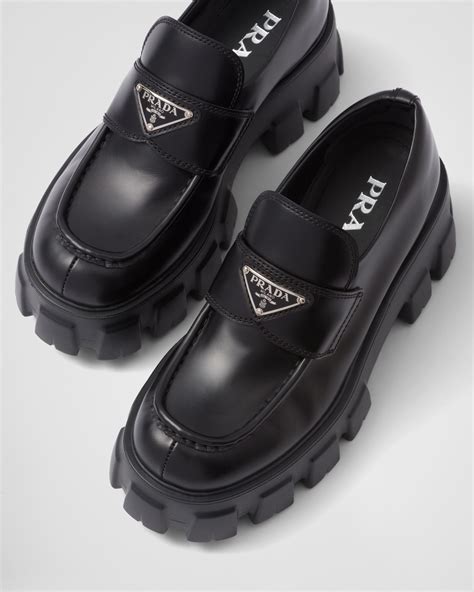 prada loafer.|Prada monolith loafers women's.